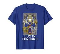 Catholic Holy See Latin Mass Vatican T-Shirt, Men, Royal Blue, Medium