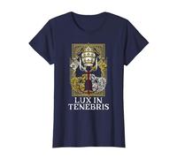 Catholic Holy See Latin Mass Vatican T-Shirt, Women, Navy Blue, 3X-Large