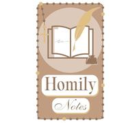 Catholic Homily Notebook: Single-Page Edition (Cocoa Cover): Organized Homily Notes for Readings, Psalm, and Gospel Reflections
