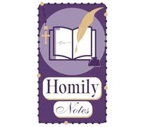 Catholic Homily Notebook: Single-Page Edition (Eggplant Cover): Organized Homily Notes for Readings, Psalm, and Gospel Reflections