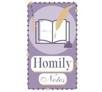 Catholic Homily Notebook: Single-Page Edition (Lavender Cover): Organized Homily Notes for Readings, Psalm, and Gospel Reflections