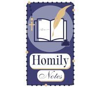 Catholic Homily Notebook: Single-Page Edition (Navy Cover): Organized Homily Notes for Readings, Psalm, and Gospel Reflections