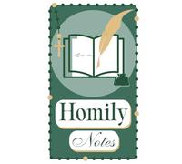 Catholic Homily Notebook: Single-Page Edition (Pine Cover): Organized Homily Notes for Readings, Psalm, and Gospel Reflections