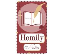 Catholic Homily Notebook: Single-Page Edition (Wine Cover): Organized Homily Notes for Readings, Psalm, and Gospel Reflections