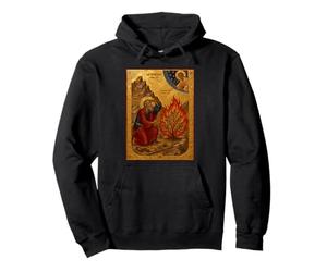 Catholic Icon if Moses and the Burning Bush Pullover Hoodie