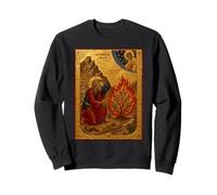 Catholic Icon if Moses and the Burning Bush Sweatshirt
