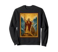 Catholic Icon of Moses parting the Red Sea Sweatshirt