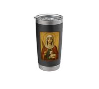 Catholic Icon of Saint Agnes Stainless Steel Insulated Tumbler