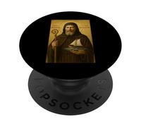Catholic Icon of Saint Brendan the Navigator PopSockets Adhesive PopGrip