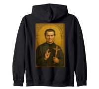 Catholic Icon of Saint John Bosco Zip Hoodie