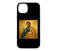 Catholic Icon of Saint Joseph with the Christ Child Case for iPhone 14 Plus
