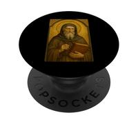 Catholic Icon of St Bede the Venerable PopSockets Adhesive PopGrip