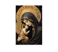 Catholic Iconography of The Virgin Mary Creative Waterproof Decorative Paintings Free of Framing Directly Pasted with Moisture-proof And Anti Fouling Materials Living Room Bedroom Hanging Paintings Ar