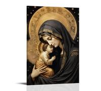 Catholic Iconography of The Virgin Mary Creative Waterproof Decorative Paintings Free of Framing Directly Pasted with Moisture-proof And Anti Fouling Materials Living Room Bedroom Hanging Paintings Ar