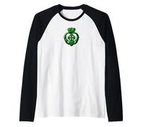 Catholic Irish Christian Claddagh with Celtic Cross Raglan Baseball Tee