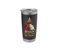 Catholic Jesus I Trust in You Divine Mercy Gift Stainless Steel Insulated Tumbler