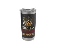 Catholic Keep Calm and Let St Joseph Handle It Gift Stainless Steel Insulated Tumbler