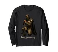Catholic Knight: Lord, Have Mercy Prayer and Rosary Long Sleeve T-Shirt