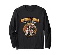 Catholic Knight Templar Crusader Cross Latin Long Sleeve T-Shirt