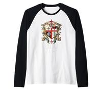 Catholic Knight Templar Crusader Cross Latin Raglan Baseball Tee