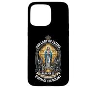 Catholic Knight Templar Our Lady of Fatima Marian Case for iPhone 15 Pro Max