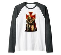 Catholic Knights Templar - Warrior of Christ Raglan Baseball Tee