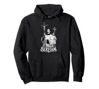 Catholic Latin Phrase Serviam - Saint Michael Pullover Hoodie