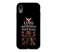 Catholic Lord Make Me An Instrument Of Peace Gift Case for iPhone XR