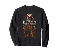 Catholic Lord Make Me An Instrument Of Peace Gift Sweatshirt