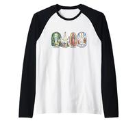Catholic Marian Apparitions Our Lady Raglan Baseball Tee