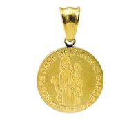 Catholic Marie Julie Jahenny of Benediction with Protection Stainless Steel Our Lady of Good Guard Medal Christian Protection Pendant