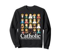 Catholic Mass Rosary Bible Prayer Faith Christian Saints Sweatshirt