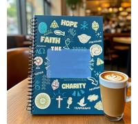 Catholic Planner, Academic Faith-Based Notebook on Men Women, 8.2x11 Inch Religious Goal Organizer in Adults, Church Home Daily Devotional Journal for Catholic Study & Reflection