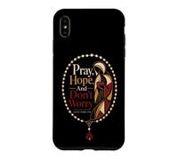 Catholic Pray Hope And Don't Worry Padre Pio Gift Case for iPhone XS Max