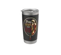 Catholic Pray Hope and Don't Worry Padre Pio Gift Stainless Steel Insulated Tumbler