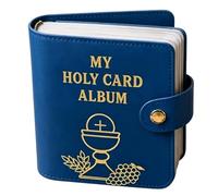 Catholic Prayer Cards Holder with 20 Sleeves Portable Booklet Case