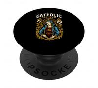 Catholic Pride Est 33 AD Retro Mens Surgery Patient PopSockets Adhesive PopGrip