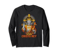 Catholic Pride Viva Cristo Rey Vintage Mens Get Well Long Sleeve T-Shirt