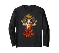 Catholic Pride Viva Cristo Rey Vintage Mens Get Well Long Sleeve T-Shirt