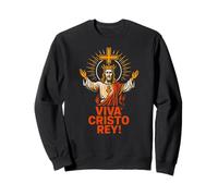 Catholic Pride Viva Cristo Rey Vintage Mens Get Well Sweatshirt