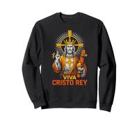 Catholic Pride Viva Cristo Rey Vintage Mens Get Well Sweatshirt