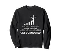 Catholic Priest Get Connected To God Cross Sweatshirt