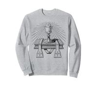 Catholic Priesthood Symbol Eucharist Chalice Stole Line Art Sweatshirt
