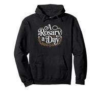 Catholic Rosary Day Keeps Devil Away Prayer Humor Pray Pullover Hoodie