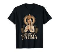 Catholic Rosary Our Lady Fatima Apparition Vintage Faith T-Shirt