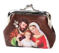 Catholic Rosary Pouches, Coin Purses Beads Holder Bag with Lock Closure, Religious Jewelry Storage Box for Necklace Rosary Beads