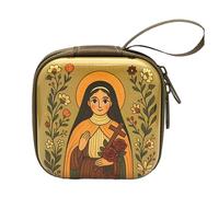 Catholic Rosary Pouches Rosary Jewelry Box Coin Purses Rosarys Prayer Bag Portable Headphone Bags Backpacks Pendant Coin Purses