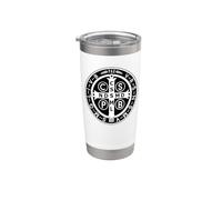 Catholic Sacramental Saint Benedict Medal Stainless Steel Insulated Tumbler