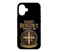 Catholic Saint Benedict Protect Me Faith Gift Case for iPhone 16