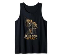 Catholic Saint Joan of Arc Jehanne D'Arc Knight Engraving Tank Top